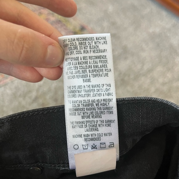 Joe’s Jeans Grayish Black Slim Straight Leg Jeans Womens Size 31/12 - Picture 12 of 13